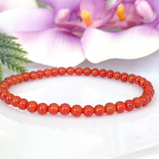 4mm Carnelian Bracelet