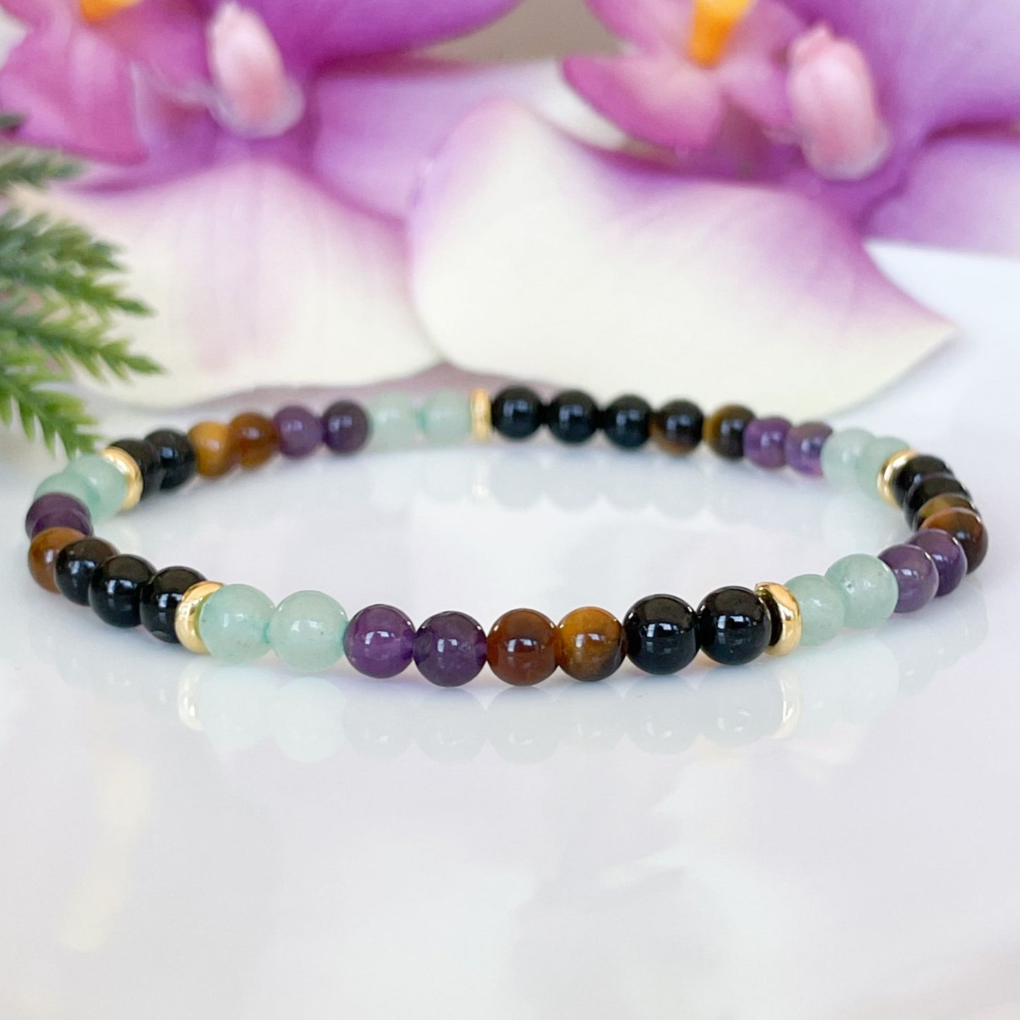 4mm wealth and prosperity bracelet for women