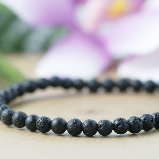 4mm Lava Bead Aromatherapy Diffuser Bracelet