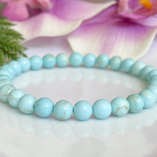 Light Turquoise Beaded Gemstone Bracelet