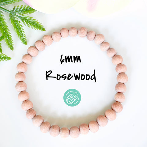 Mini Natural Rosewood Mala Bracelet