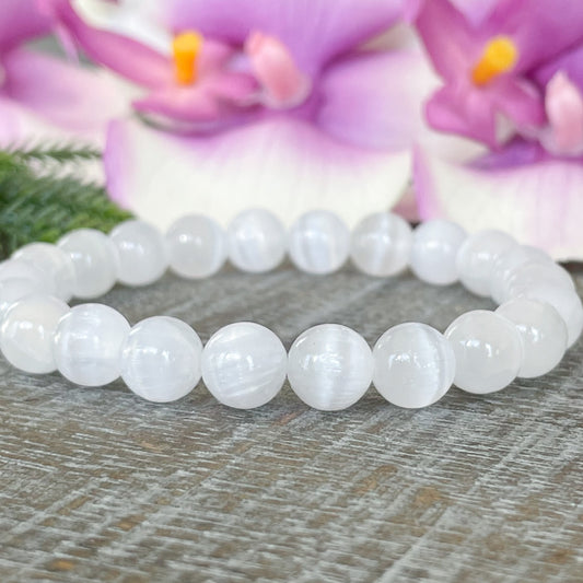 AAA Grade Selenite Healing Crystal Bracelet