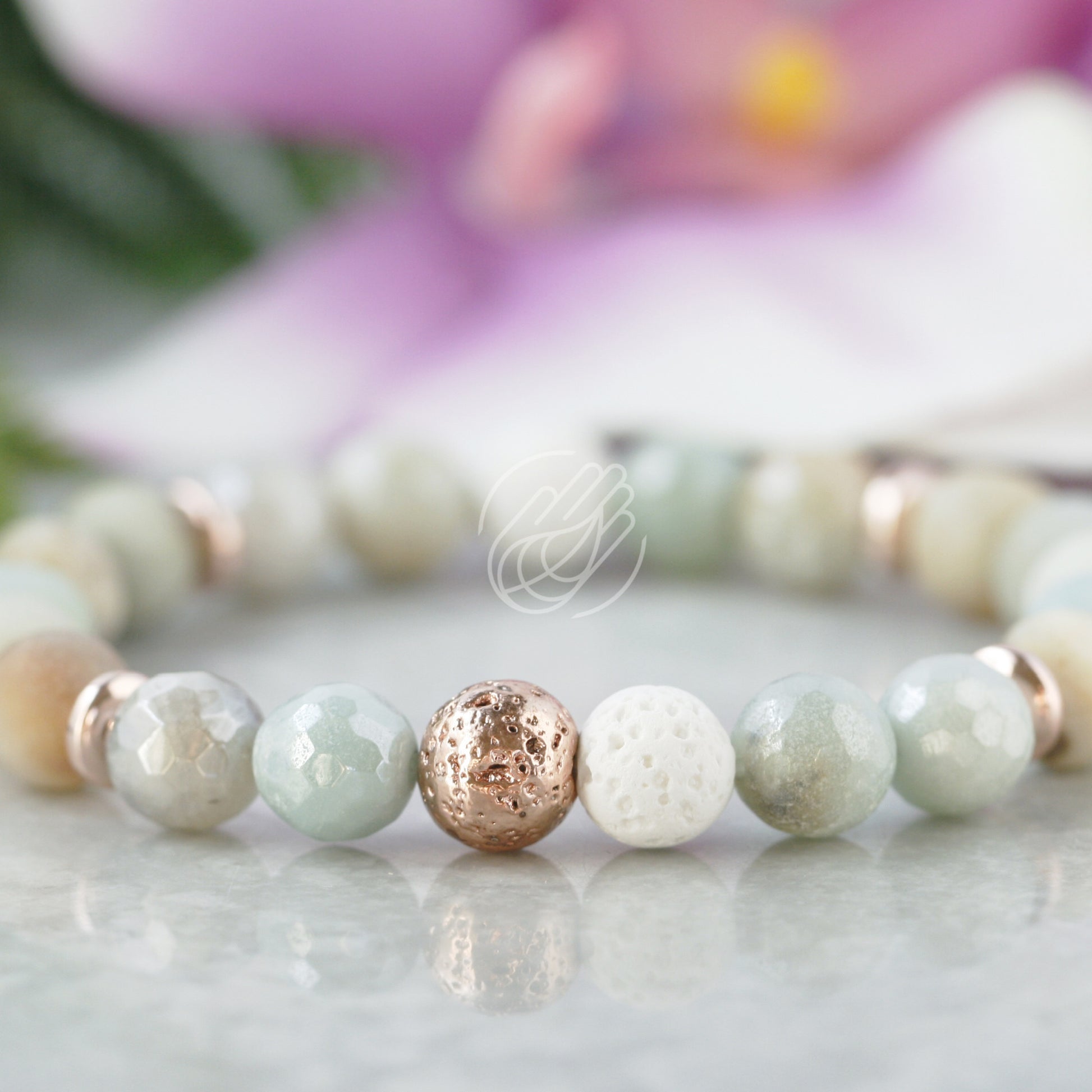 Amazonite Healing Crystals Aromatherapy Bracelet