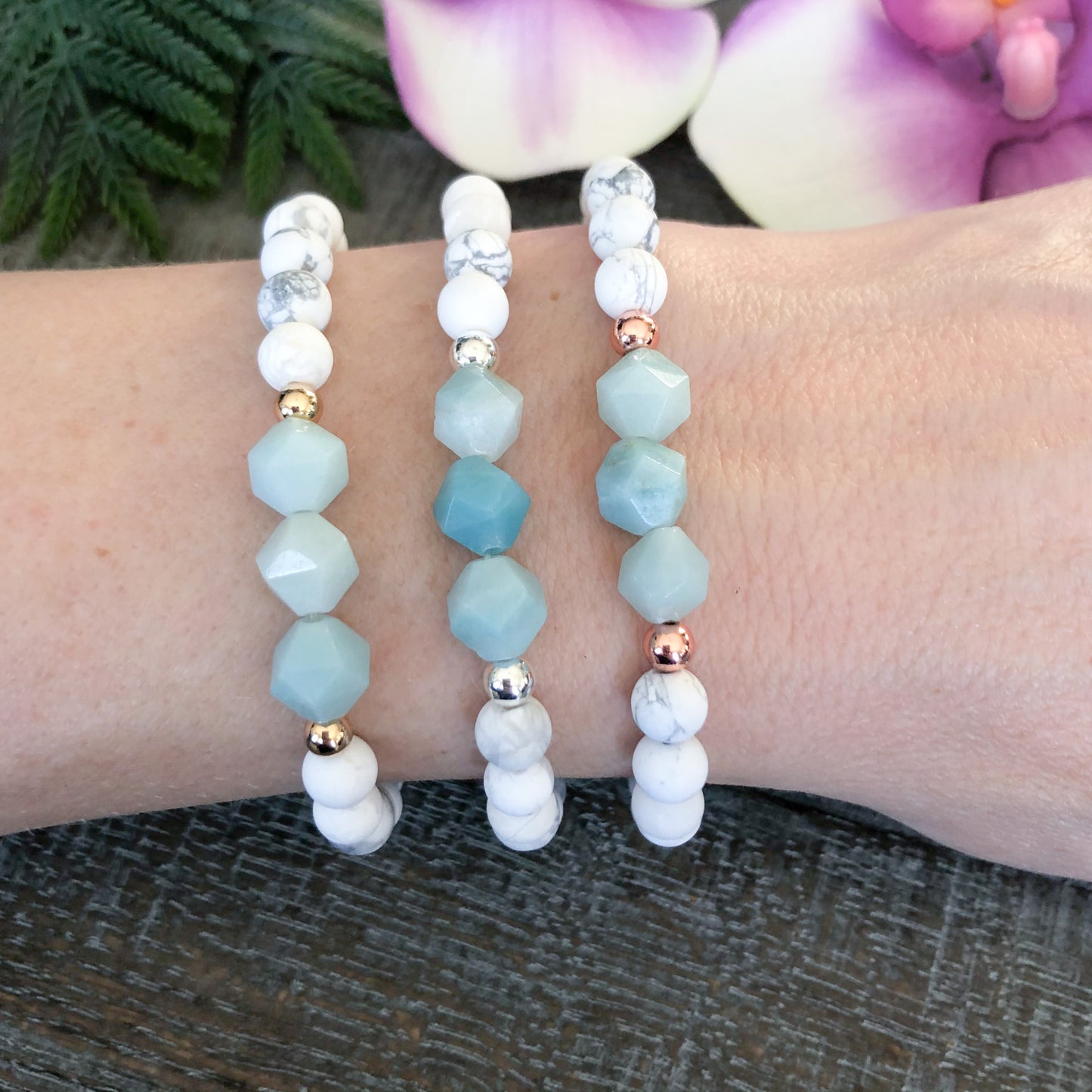 Amazonite Healing Crystals Anxiety Bracelet