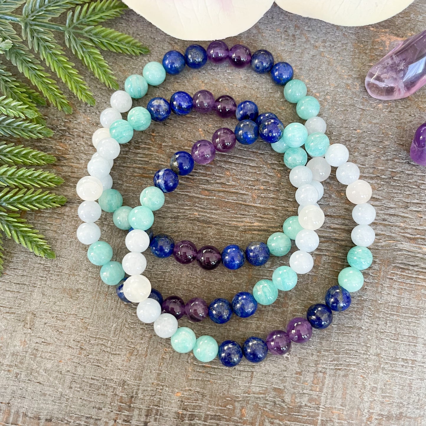 3 calming energy bracelets