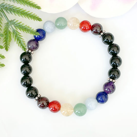 7 Chakra Healing Crystals Protection Bracelet