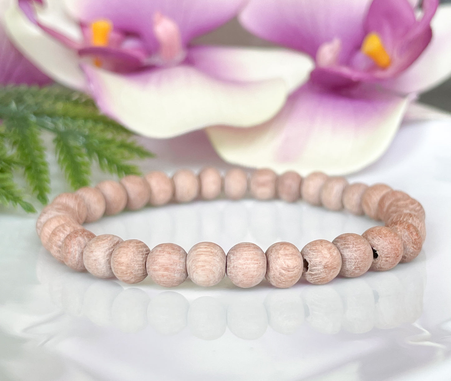 Mini Natural Rosewood Mala Bracelet