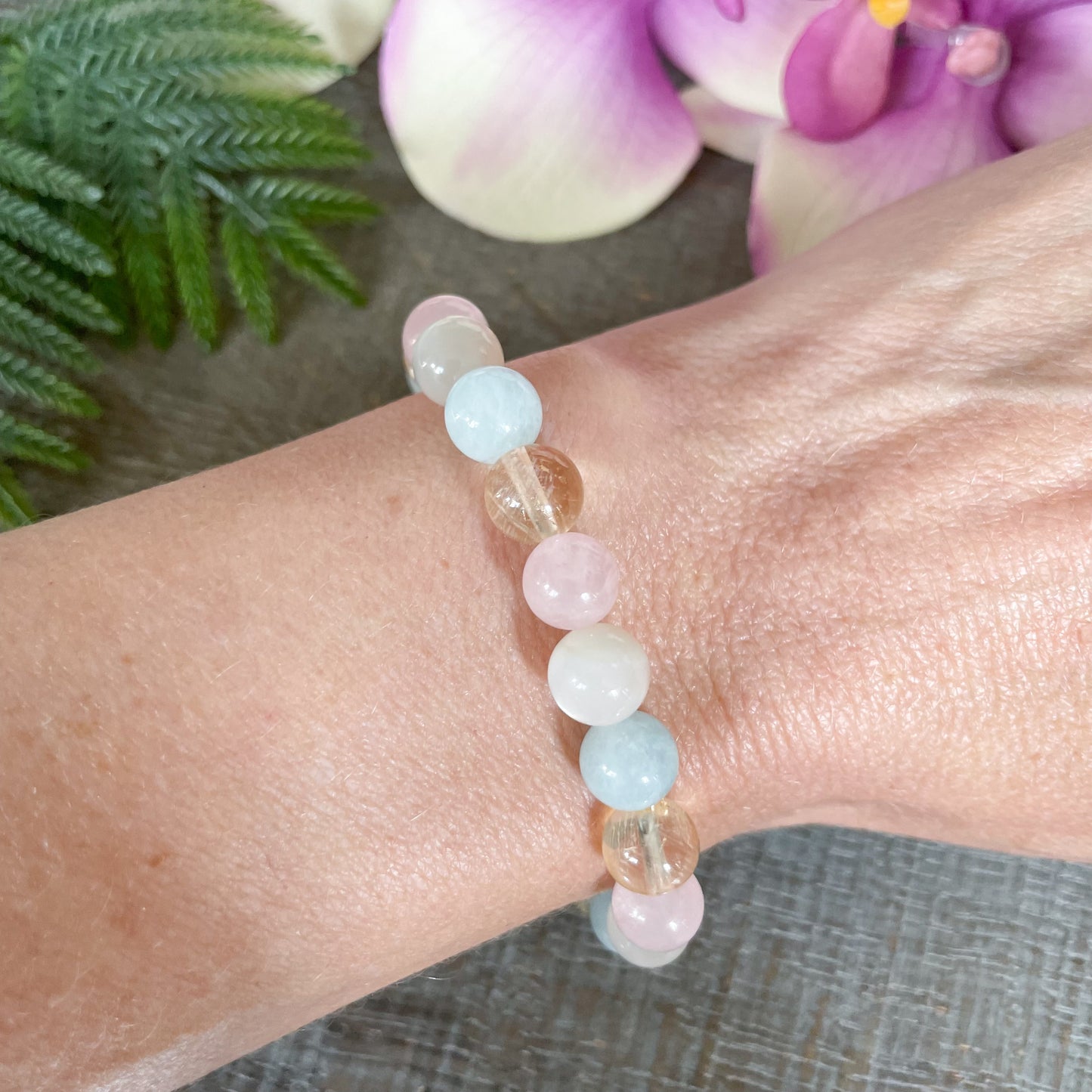 Libra Zodiac Gemstone Bracelet