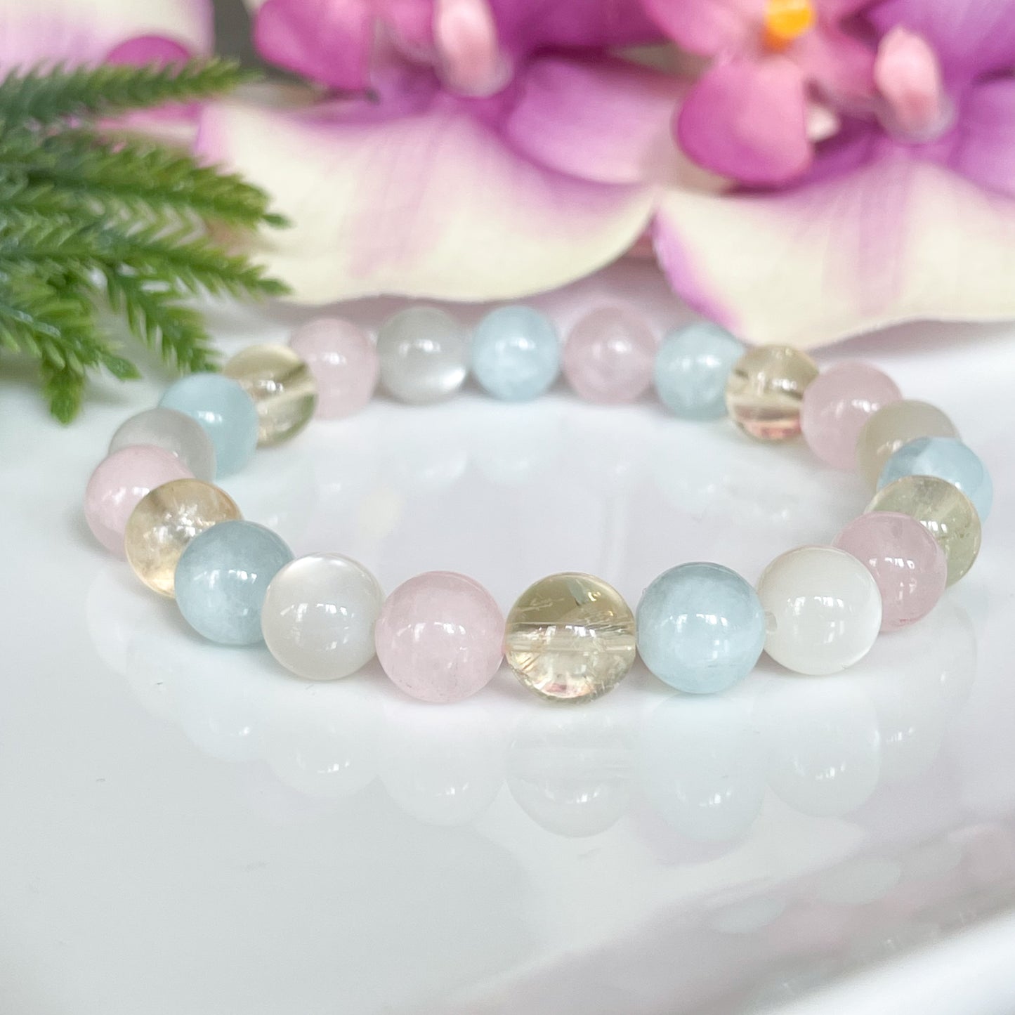 Libra Zodiac Gemstone Bracelet