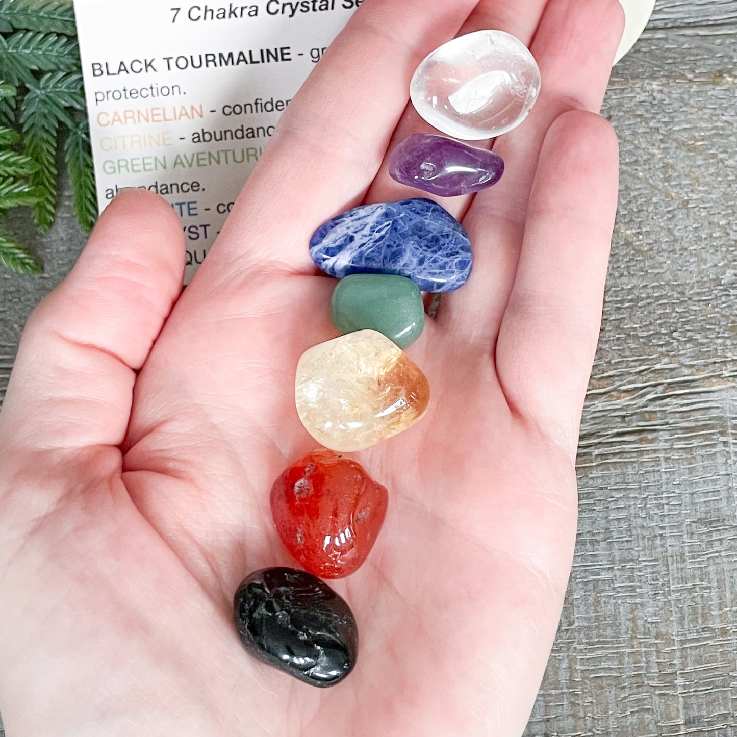 7 Chakra Healing Crystals Set