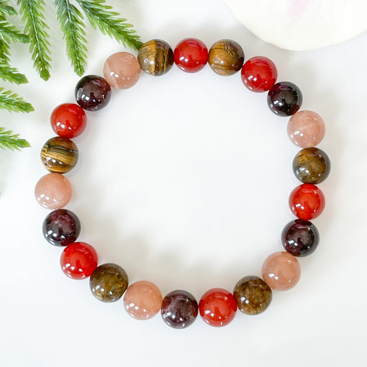 Leo Zodiac Gemstone Bracelet