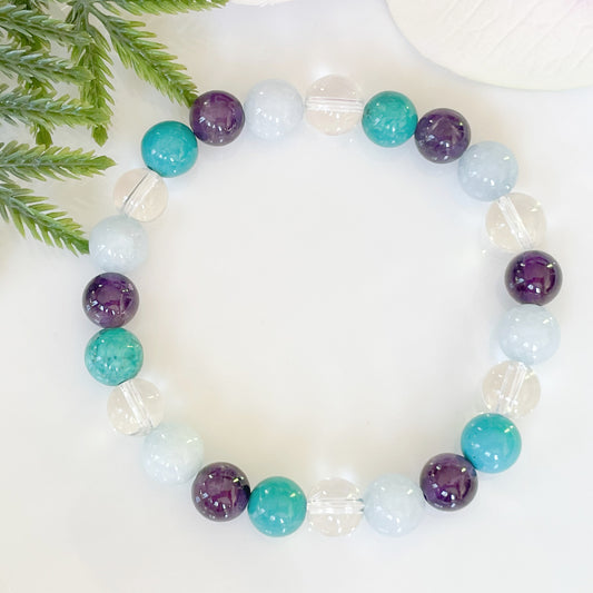 Pisces Zodiac Gemstone Bracelet