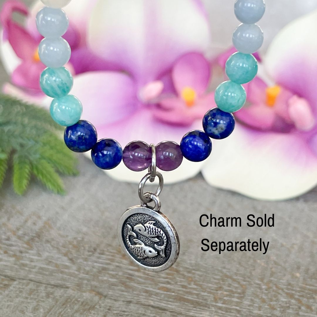 Pisces charm on Pisces Bracelet