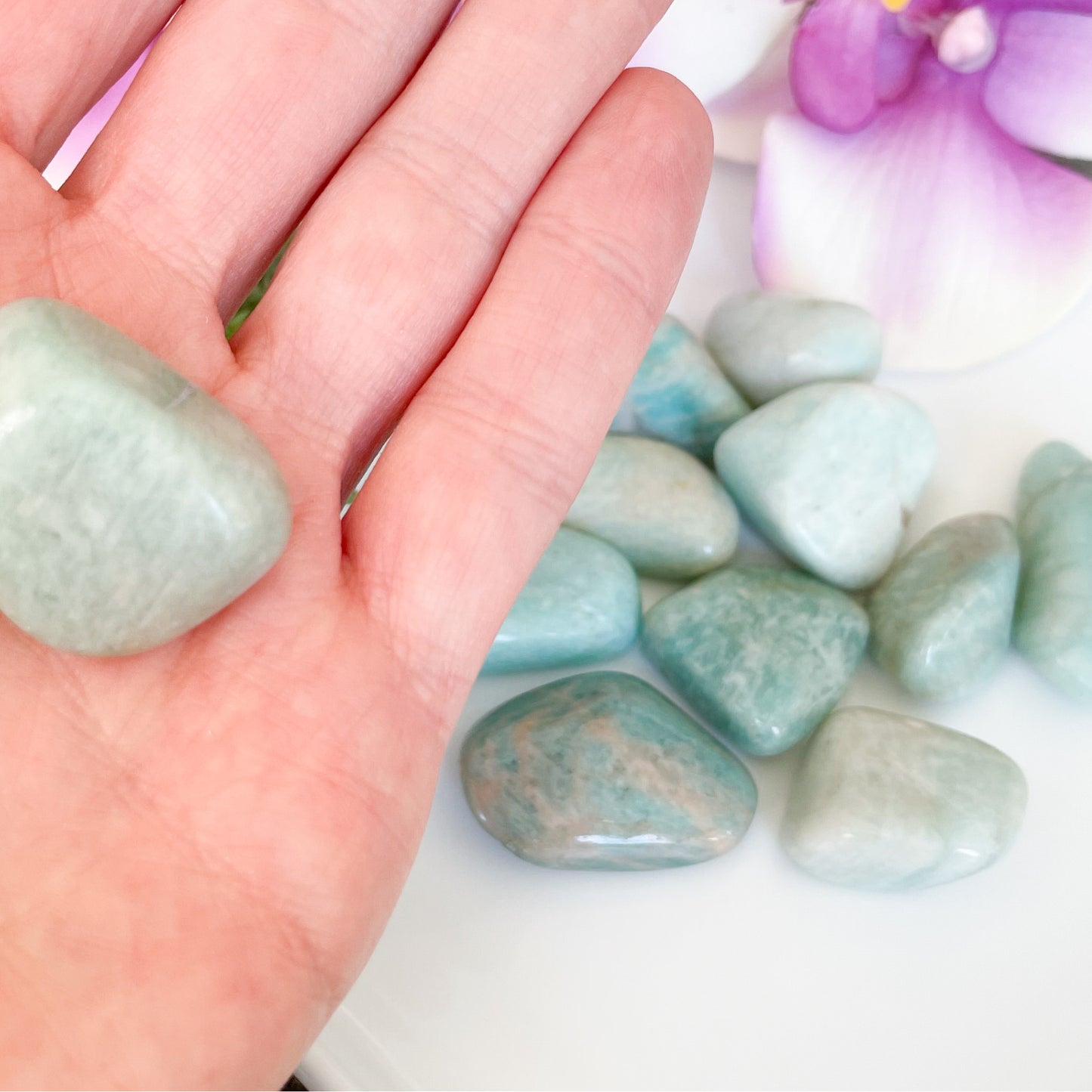 amazonite tumbled crystals