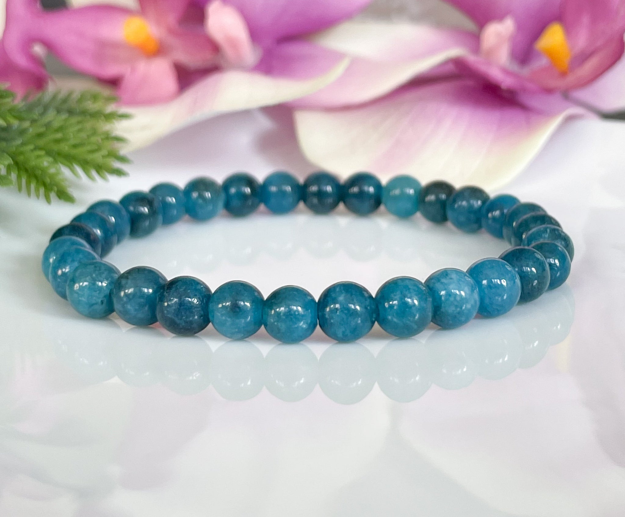 Handmade Genuine Blue Apatite Gemstone Swarovski Crystal 2 strand Bracelet Jewelry Apatite order Bracelet Gemini June Bracelet jewelry