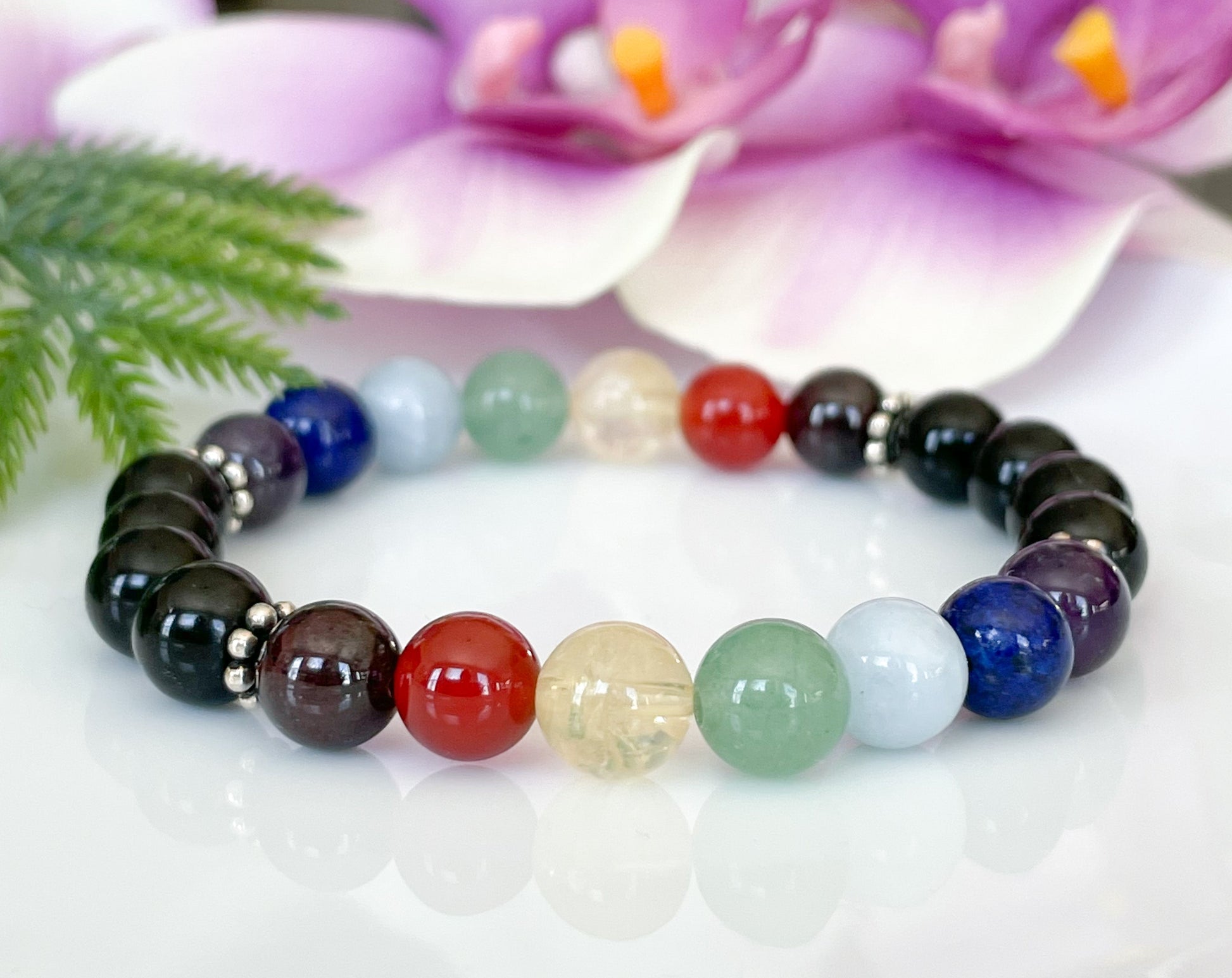 7 Chakra Healing Crystals Protection Bracelet