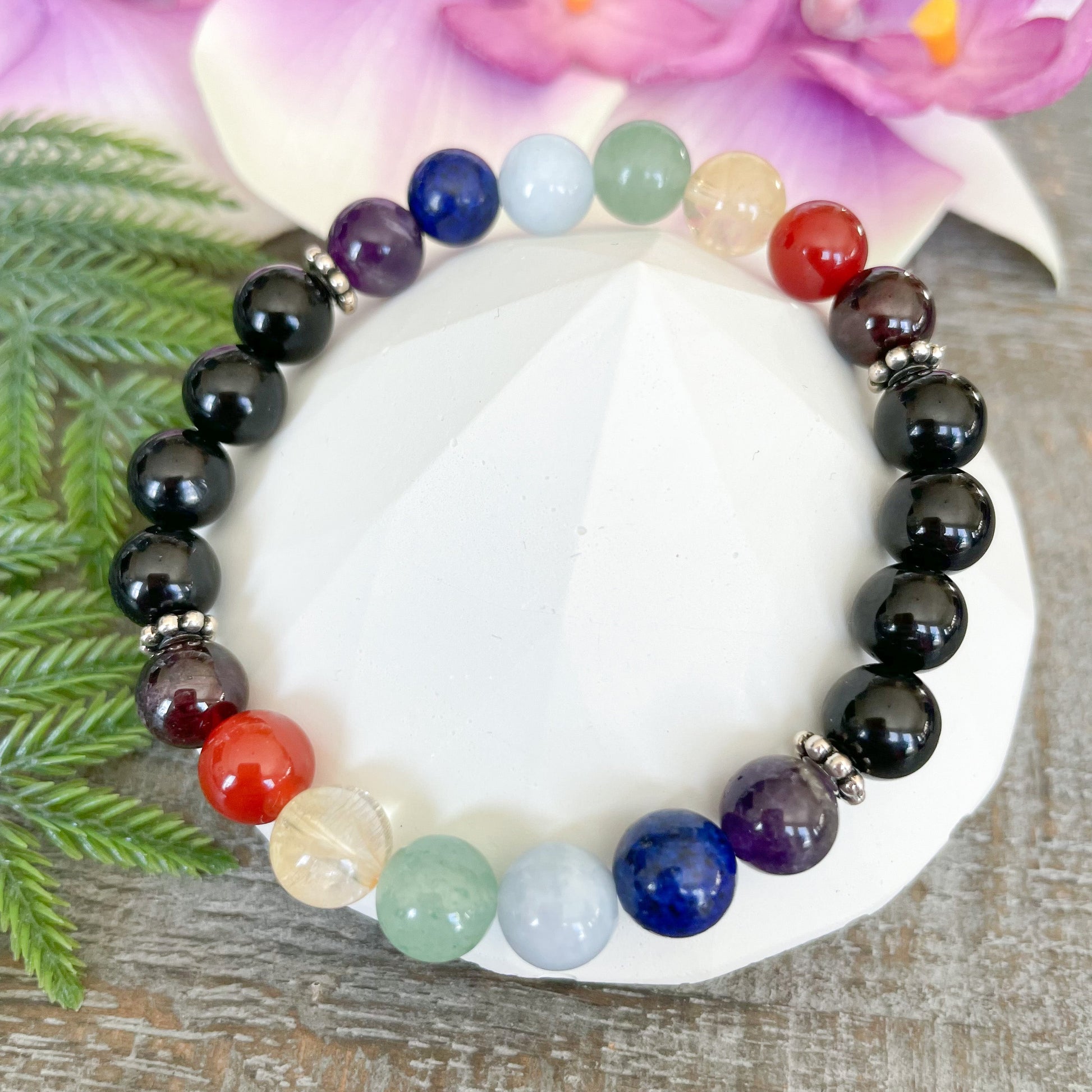 7 Chakra Healing Crystals Protection Bracelet