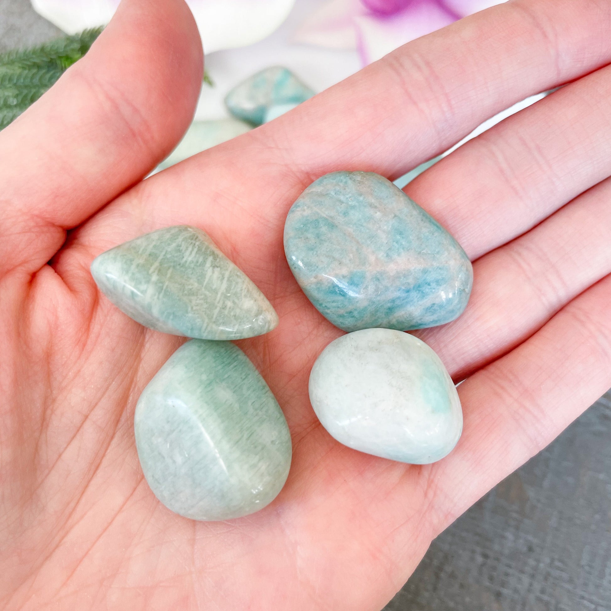 Amazonite Crystal SMALL Tumbled Stone