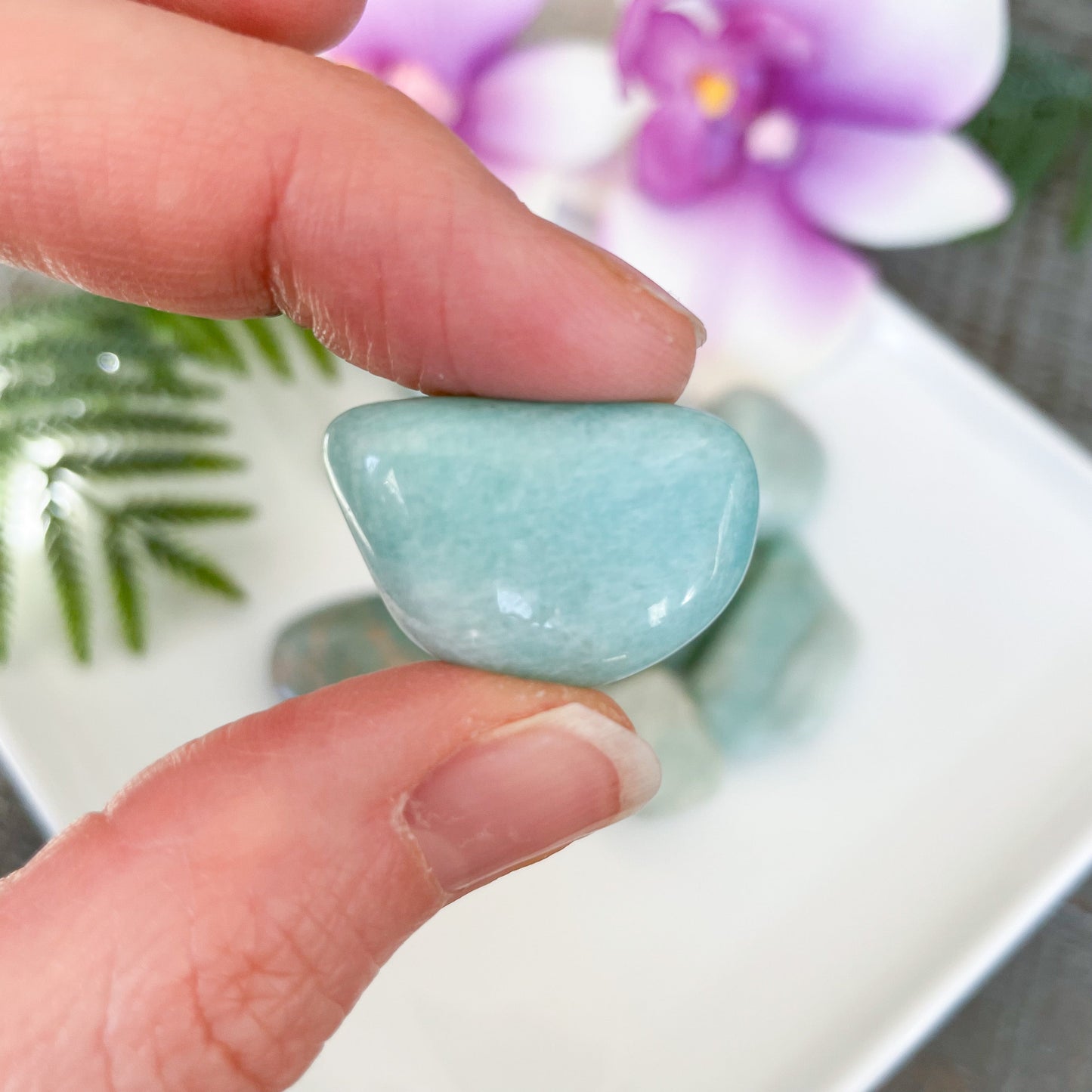 Amazonite Crystal SMALL Tumbled Stone