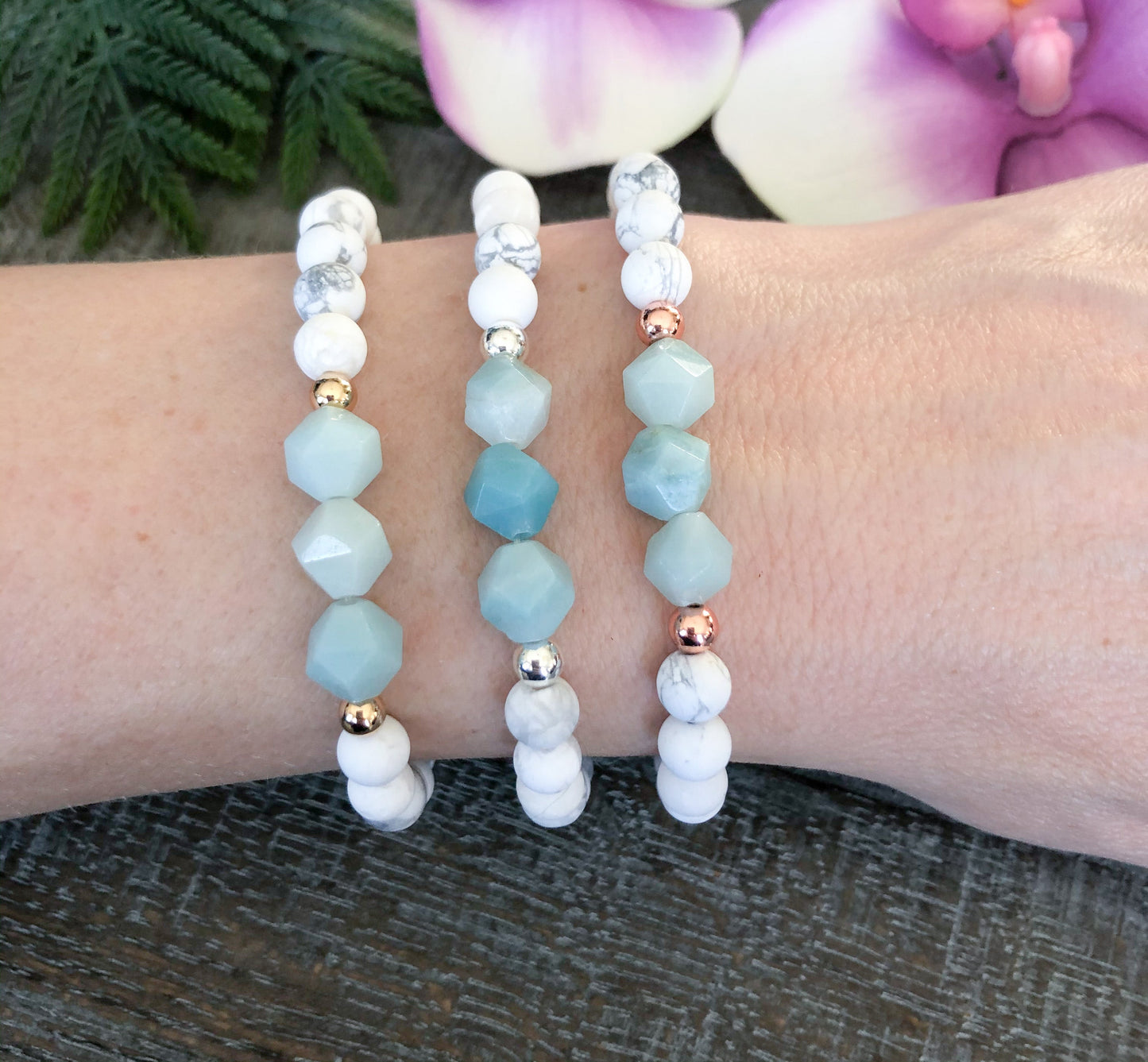 Amazonite Healing Crystals Anxiety Bracelet