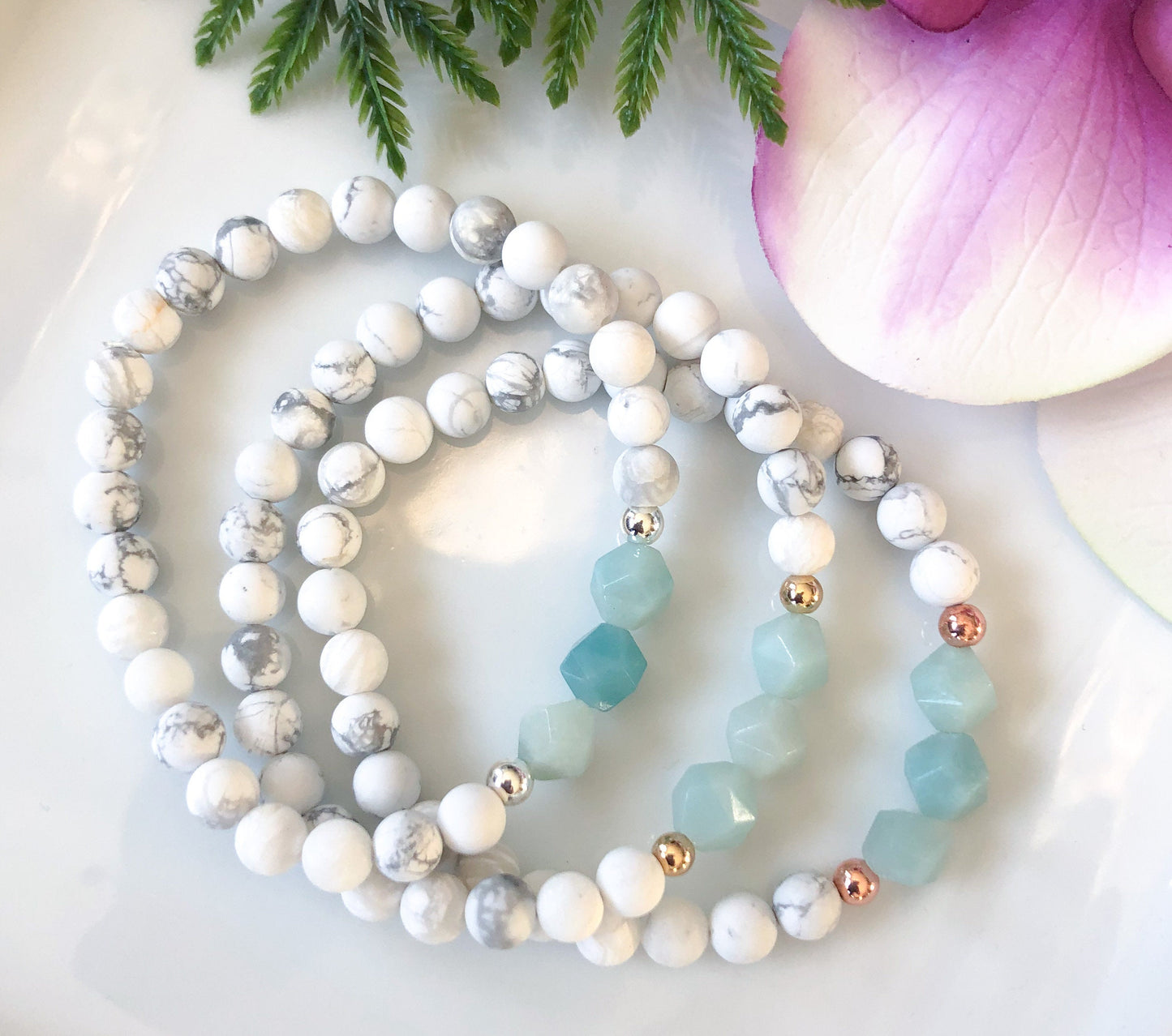 Amazonite Healing Crystals Anxiety Bracelet