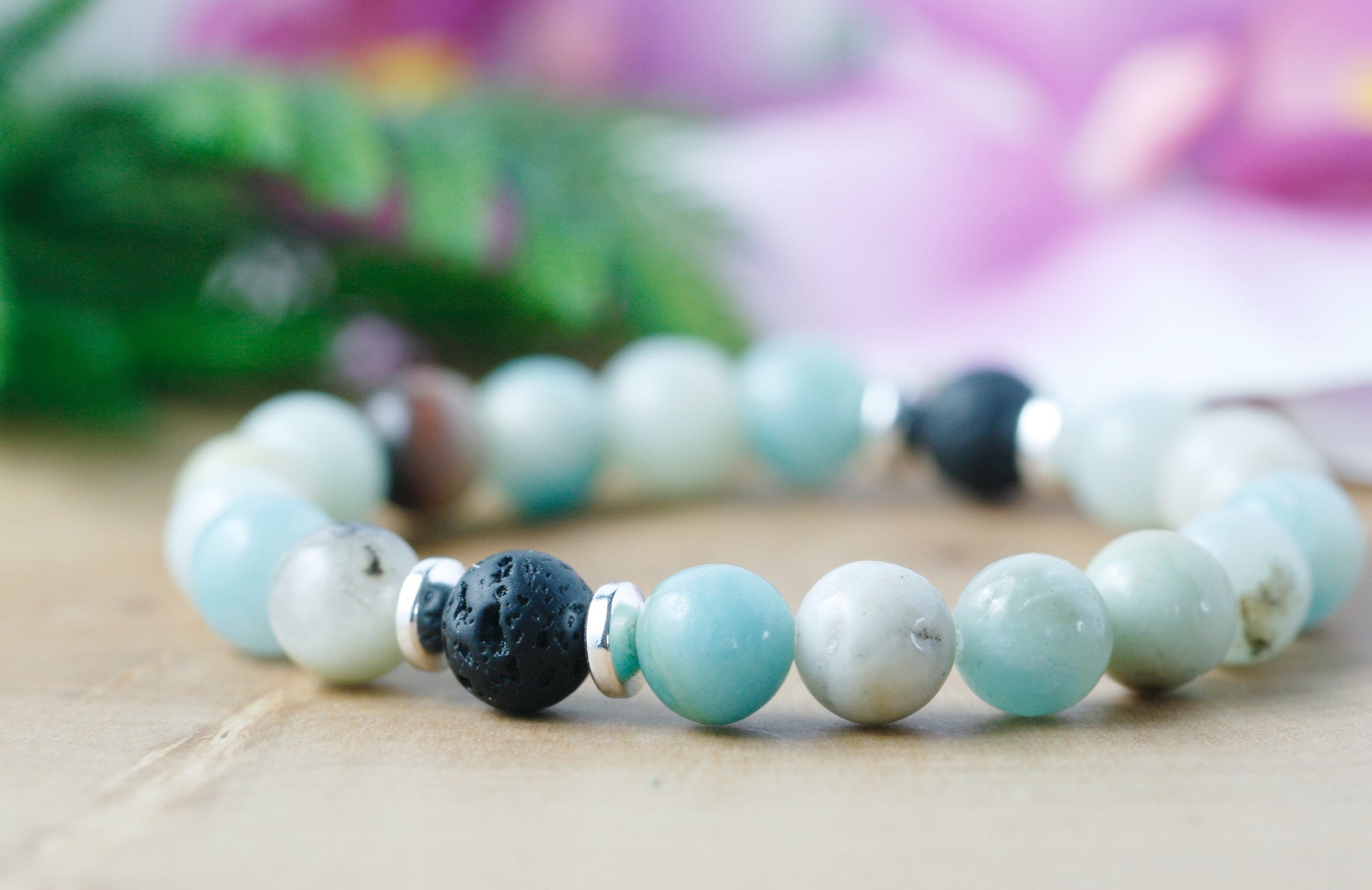 Lava rock sale aromatherapy bracelet