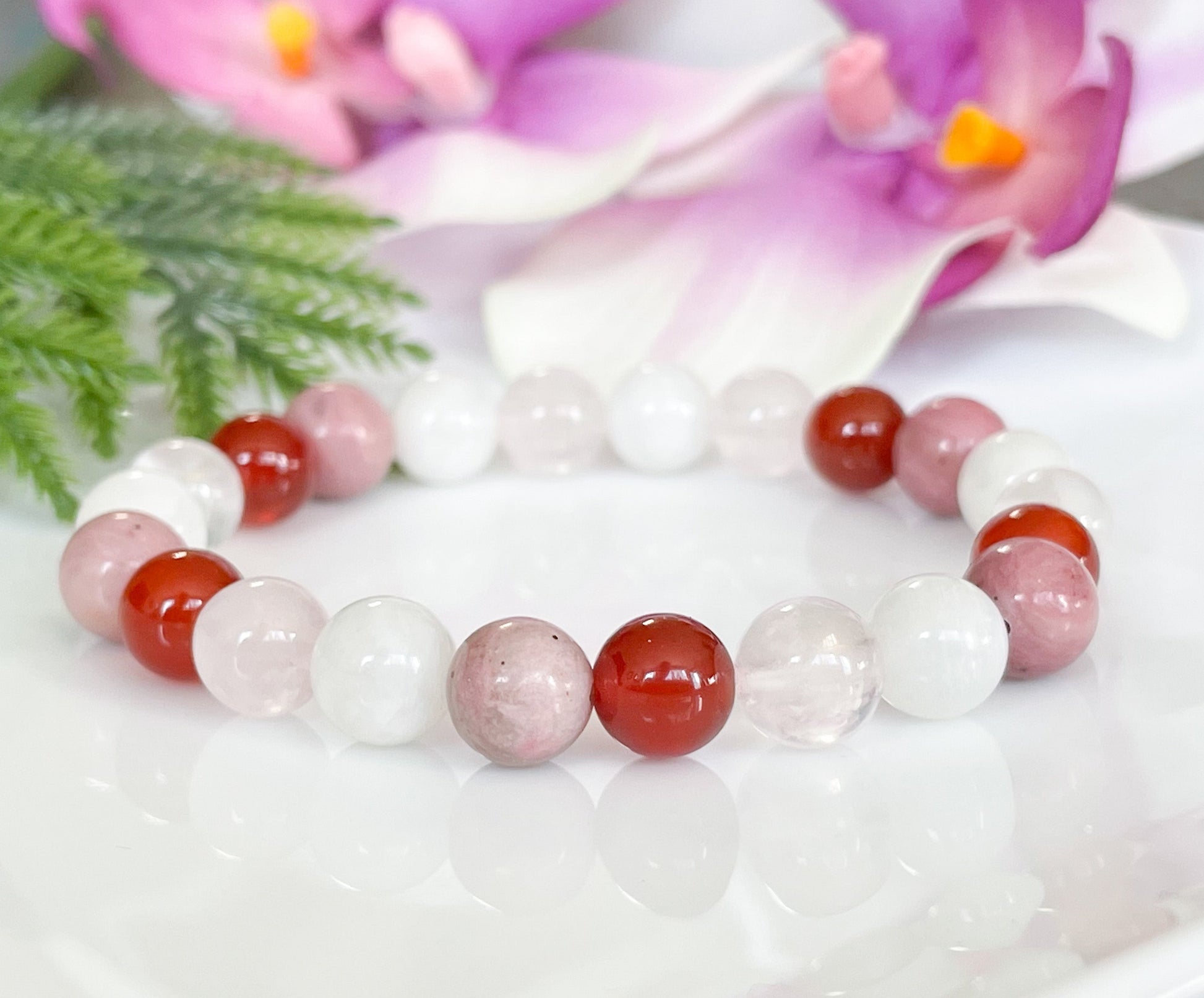 Cancer Zodiac Gemstone Bracelet