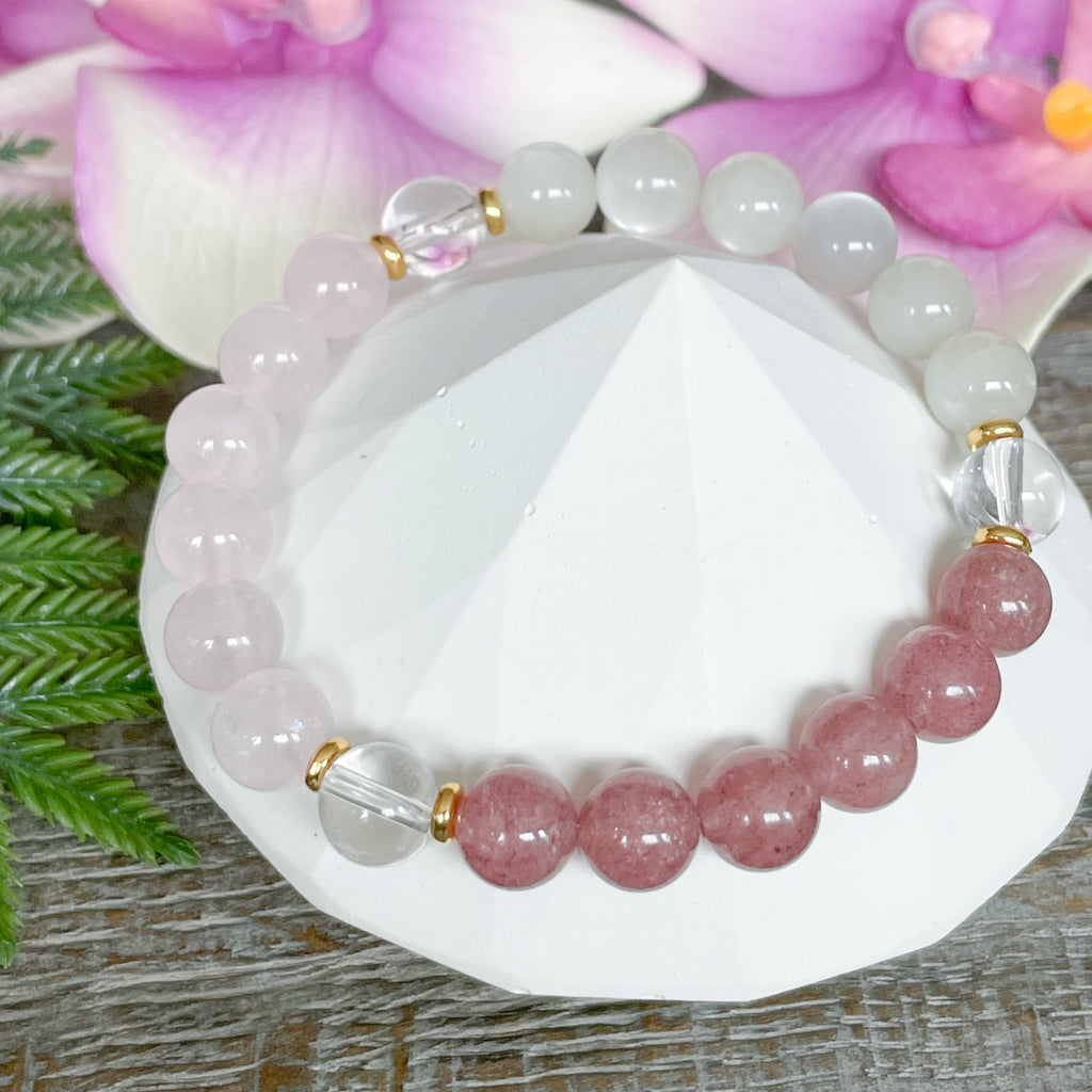 Fertility bracelet sale crystals