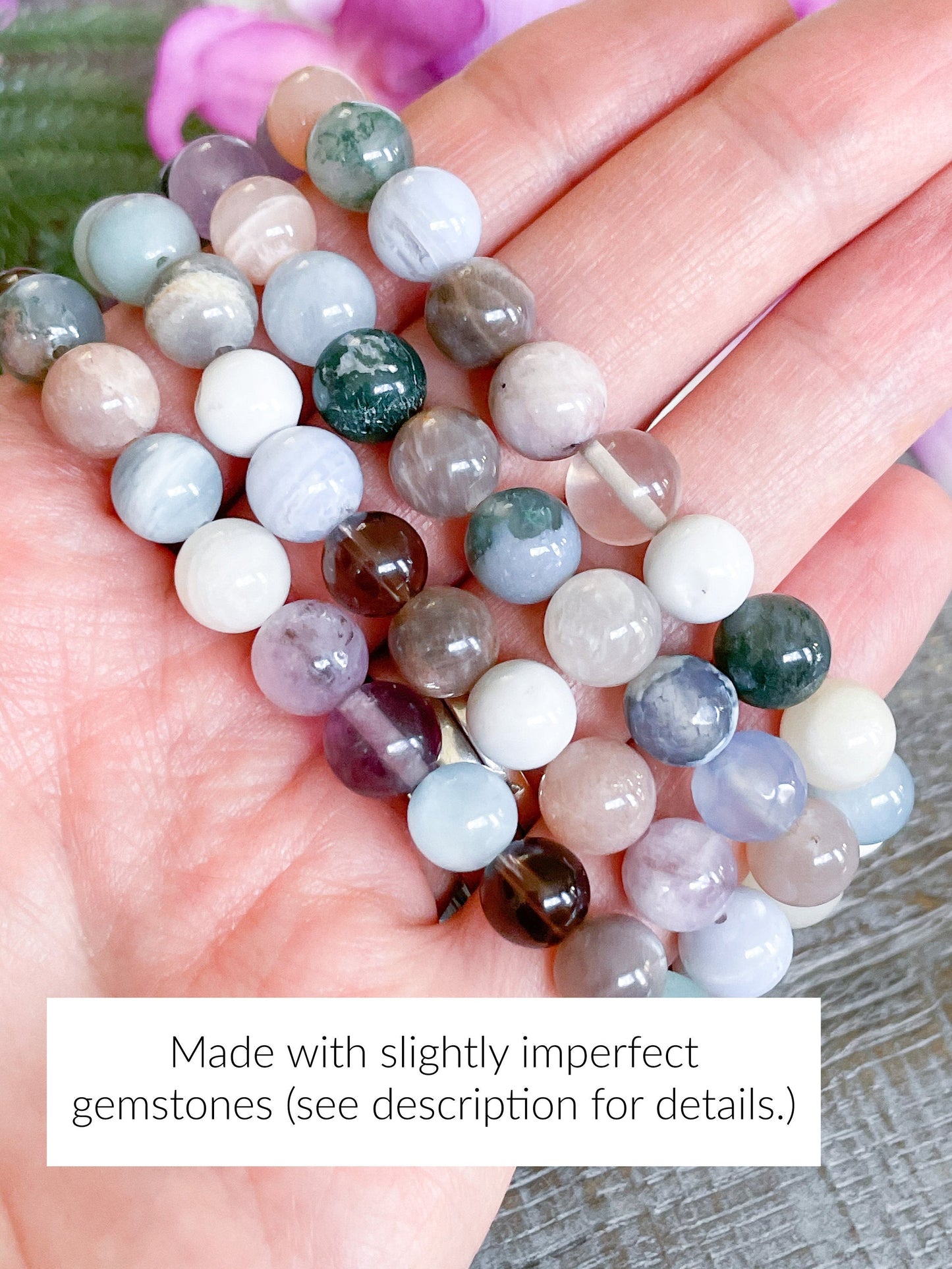 Imperfect Mixed Natural Gemstone Bracelet