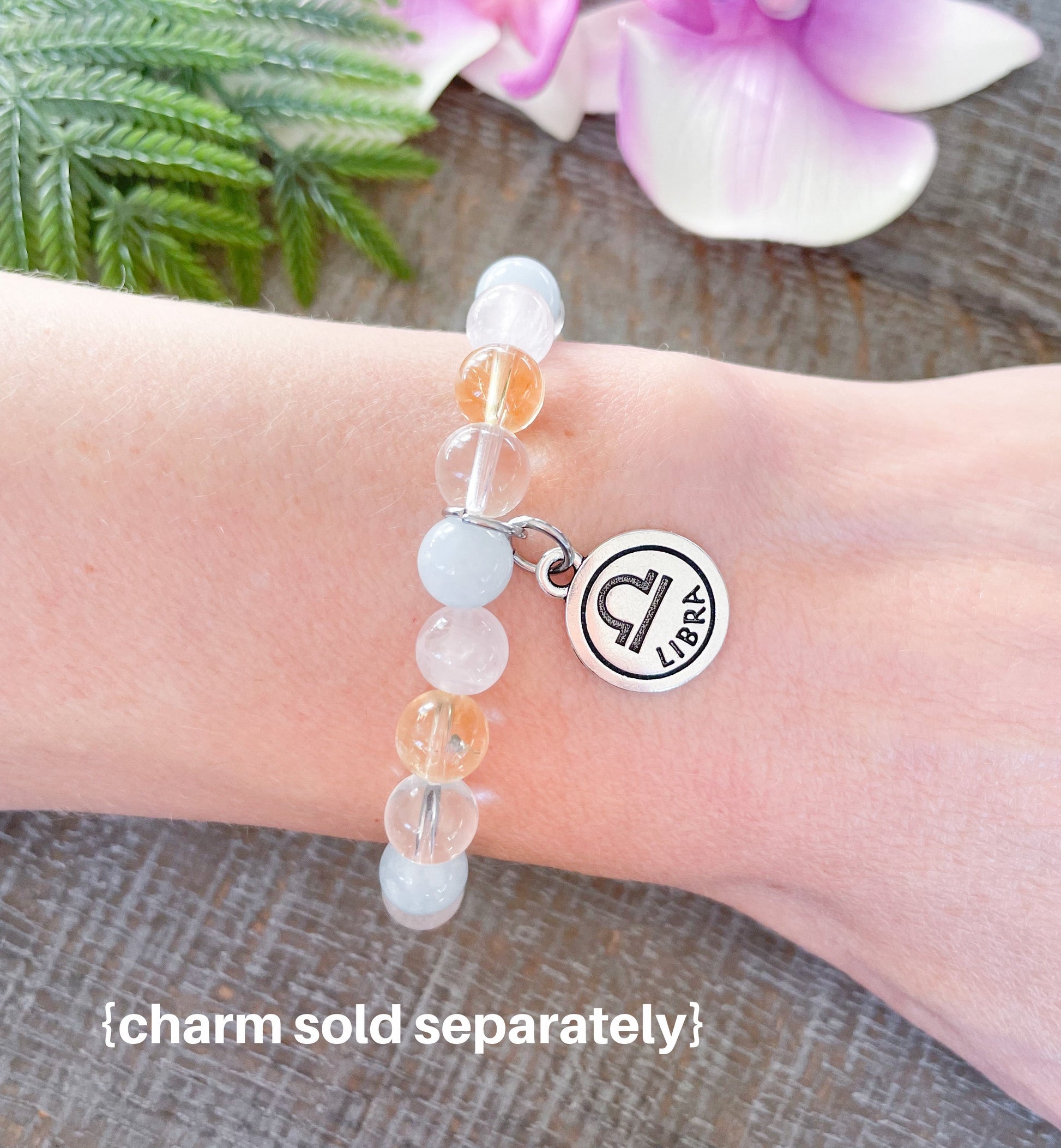 Libra Zodiac Gemstone Bracelet