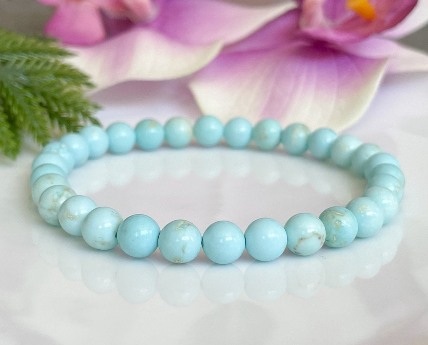 Turquoise Beaded Gemstone Bracelet