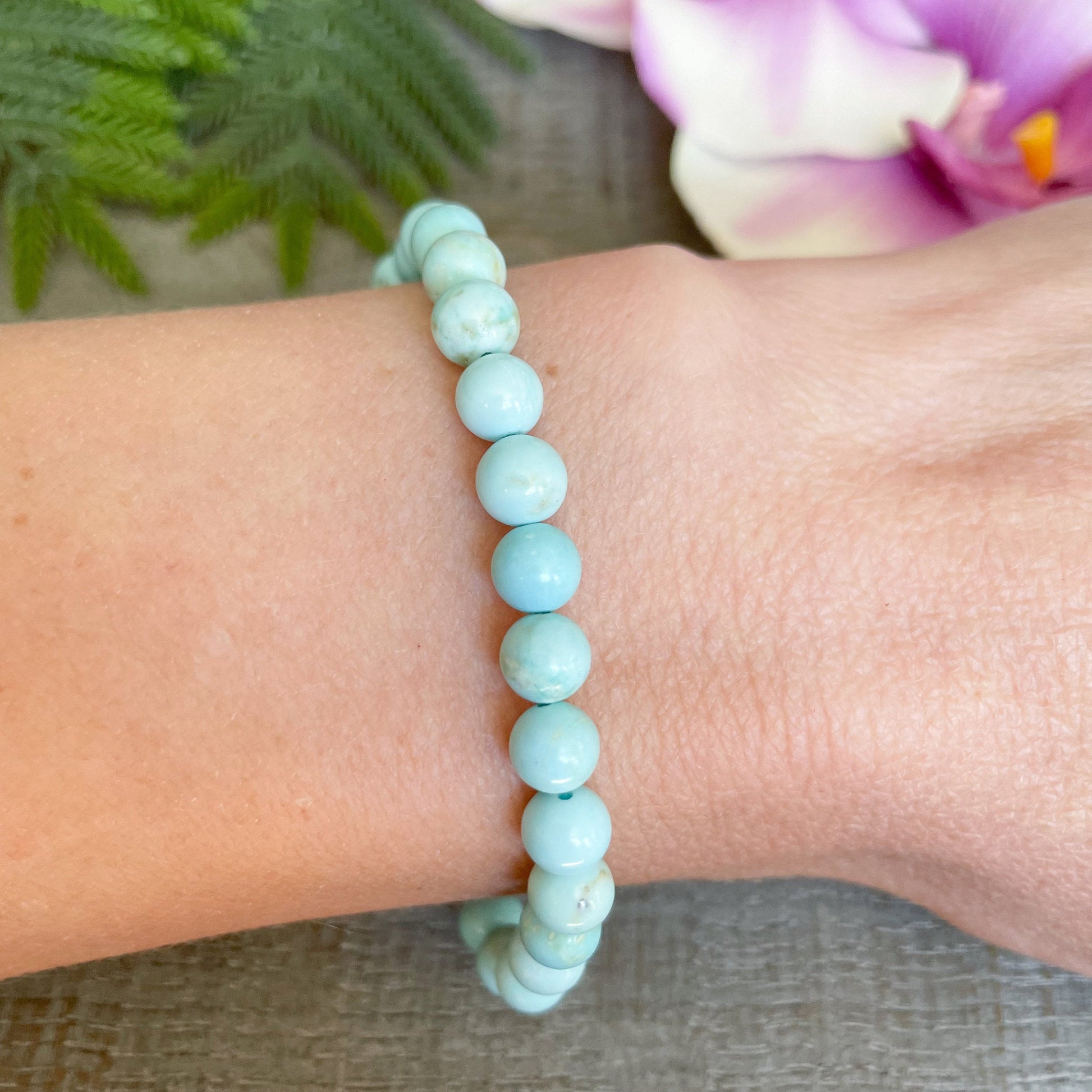 Turquoise Beaded Gemstone Bracelet