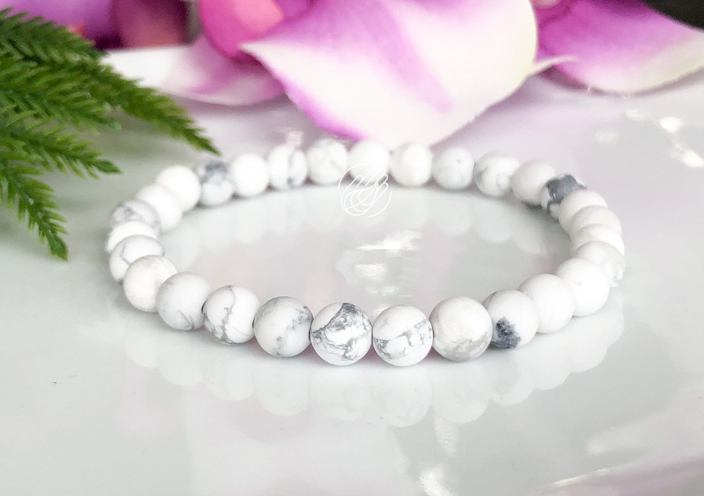 White Howlite Anxiety Bracelet